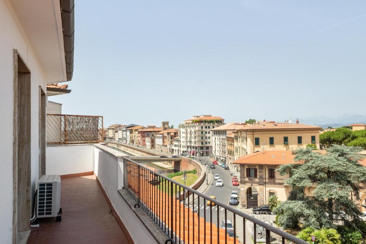 Modern Attics With Balconies And Panoramic View Pisa Exterior photo